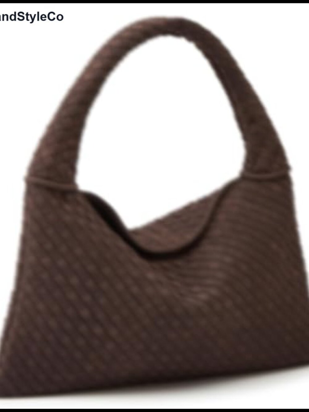 Slouchy Woven Suede Hobo Bag Women Crossbody Crescent Shoulder Bag
